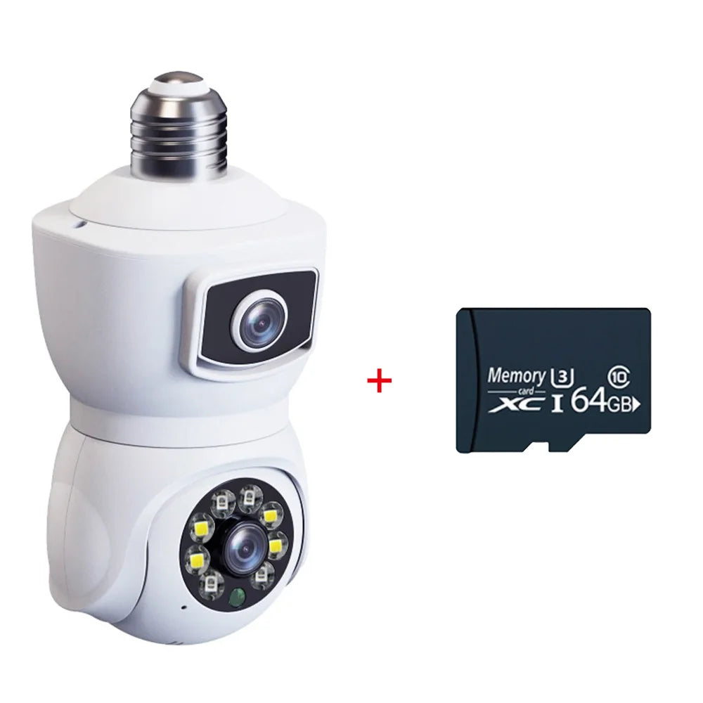 64GB 4K Dual-Lens WiFi Security Camera