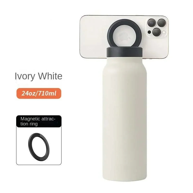 Magnetic Phone Holder Sports Water Bottle