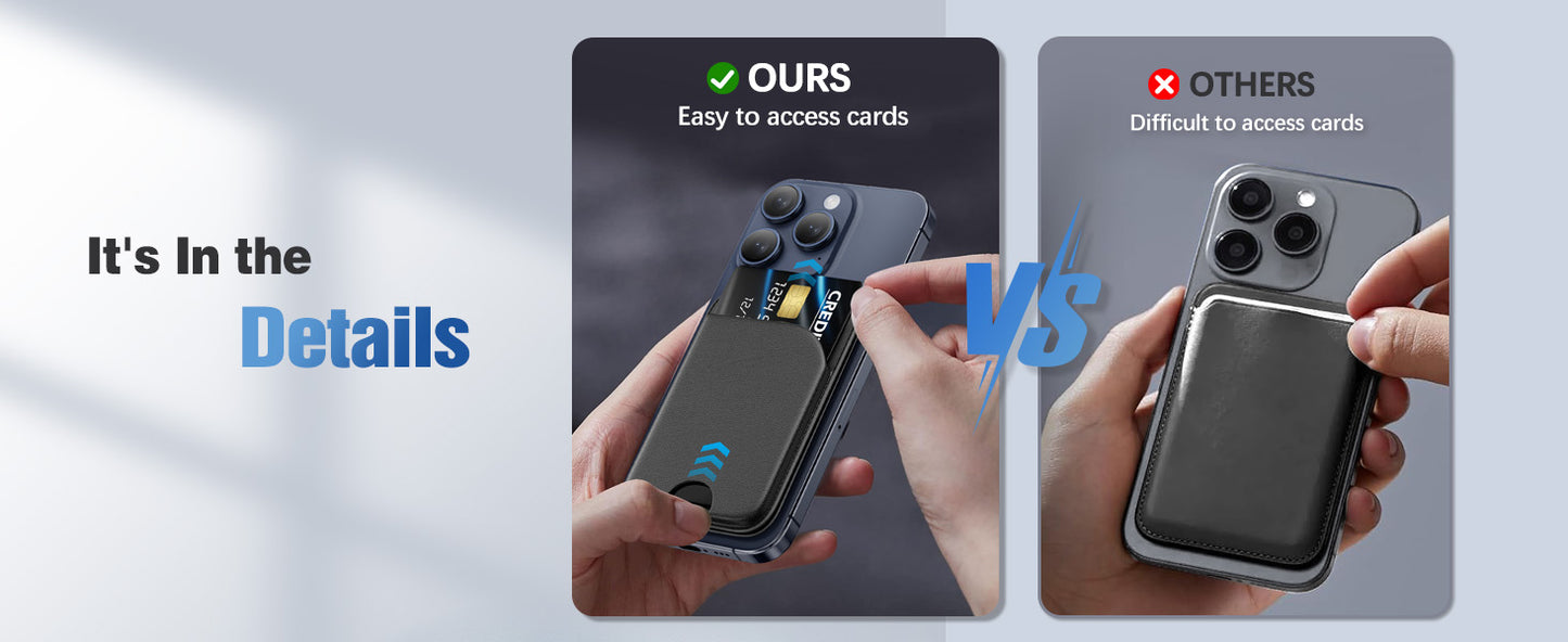 Minisopuru Magnetic Wallet & Phone Stand