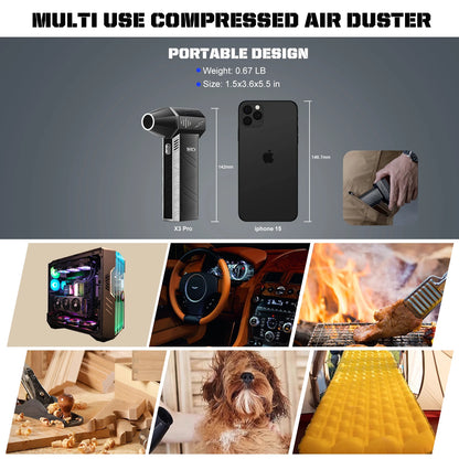 THERAGUN X3PRO Mini Compressed Air Duster