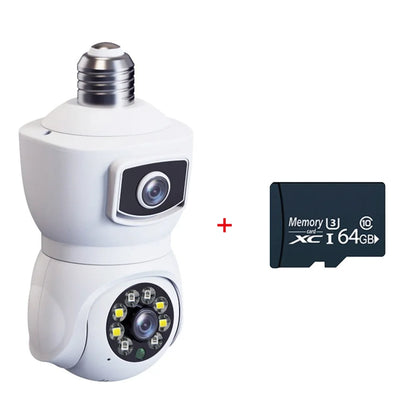 64GB 4K Dual-Lens WiFi Security Camera