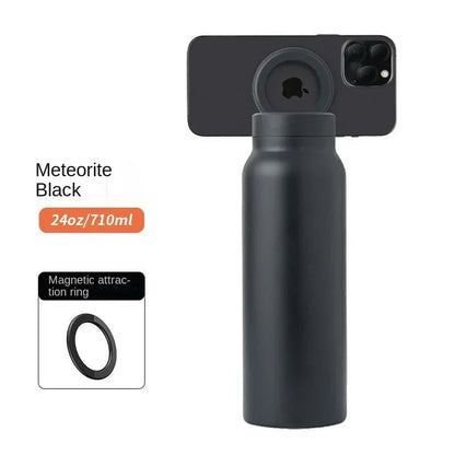 Magnetic Phone Holder Sports Water Bottle