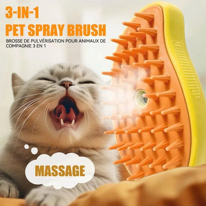 3-in-1 Cat Steamy Grooming Brush