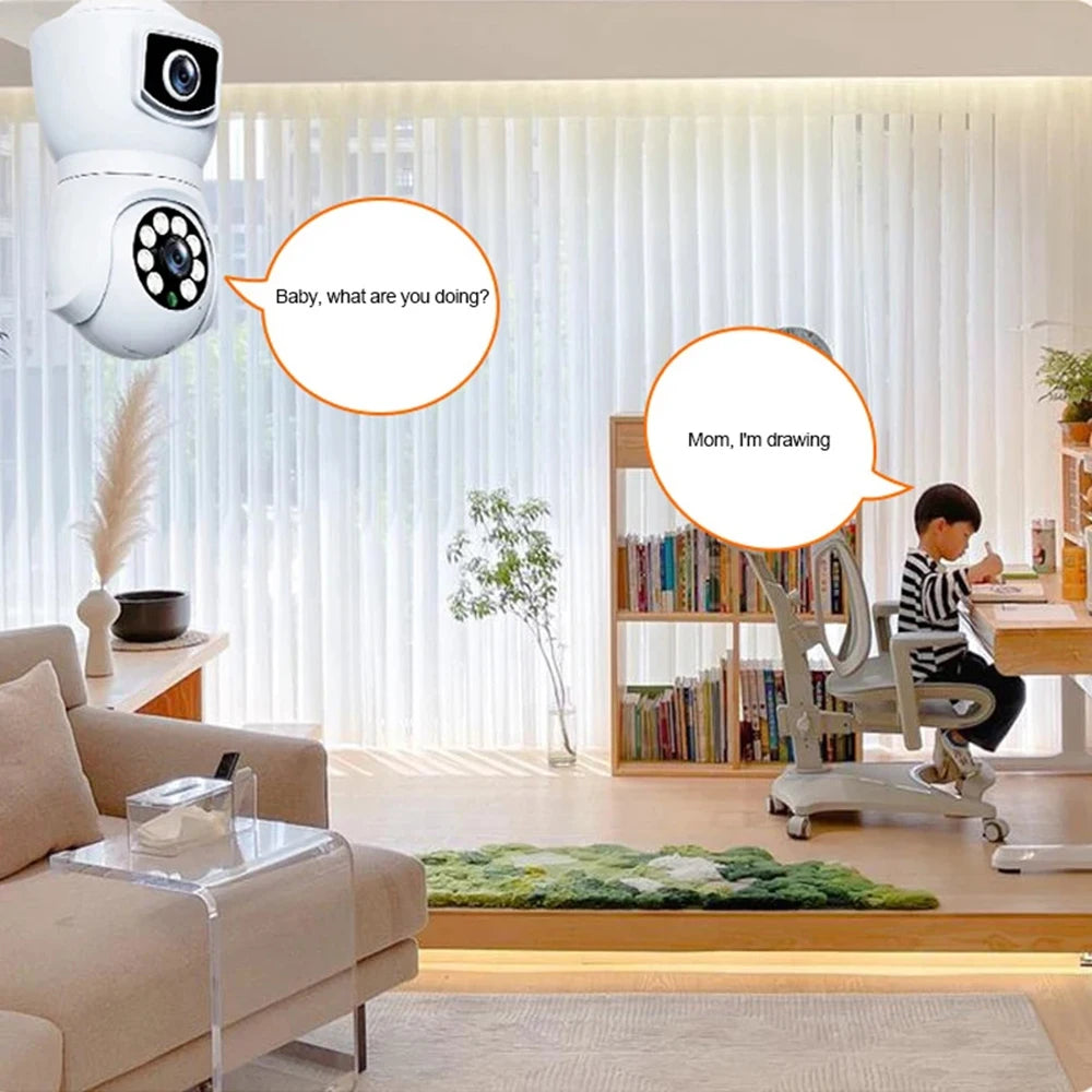 64GB 4K Dual-Lens WiFi Security Camera