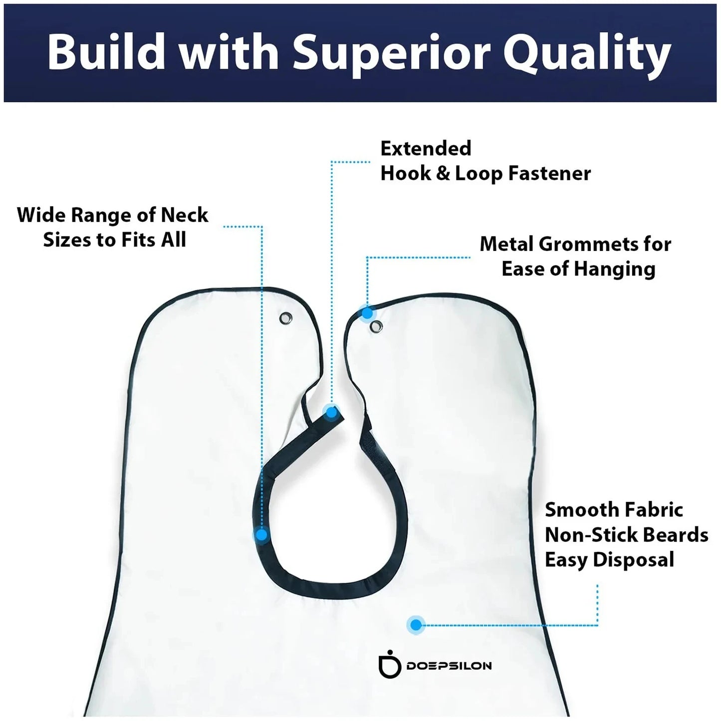 Beard Shaving Apron & Hair Catcher
