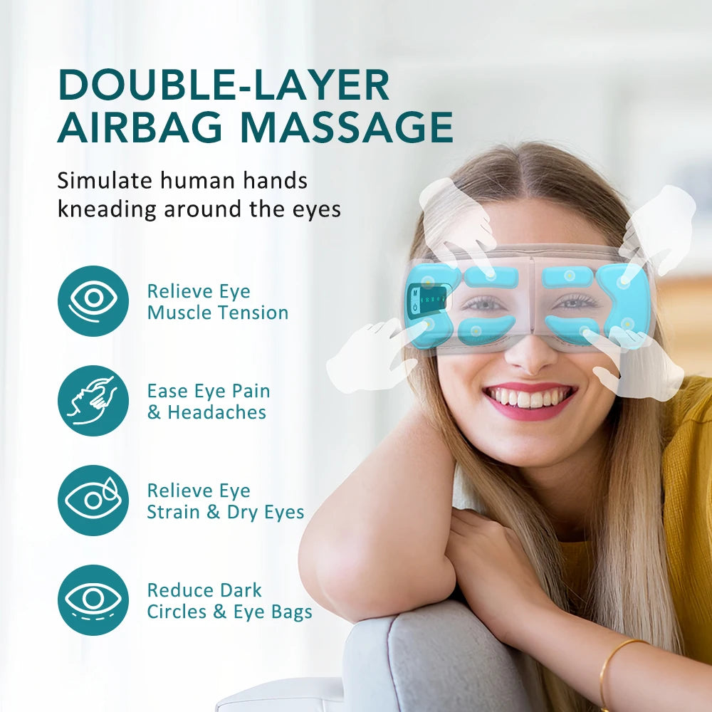 Electric Eye Massager with Heat & Music