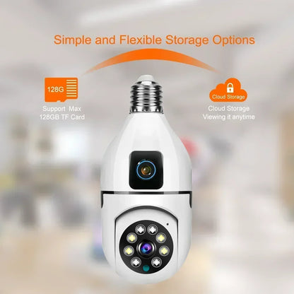 8MP E27 Bulb WiFi Security Camera