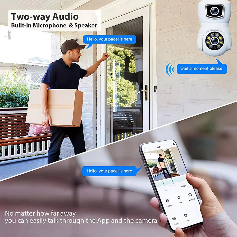 64GB 4K Dual-Lens WiFi Security Camera