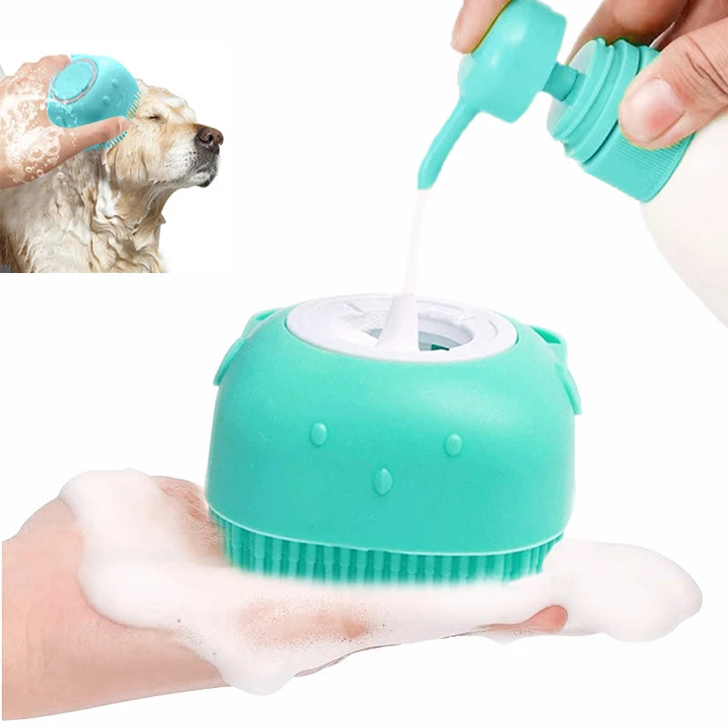 Pet Silicone Bath & Grooming Brush