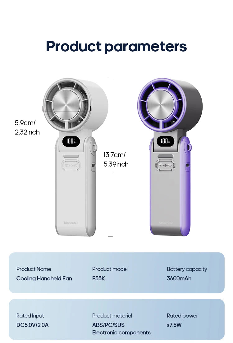 Portable Foldable Handheld Fan