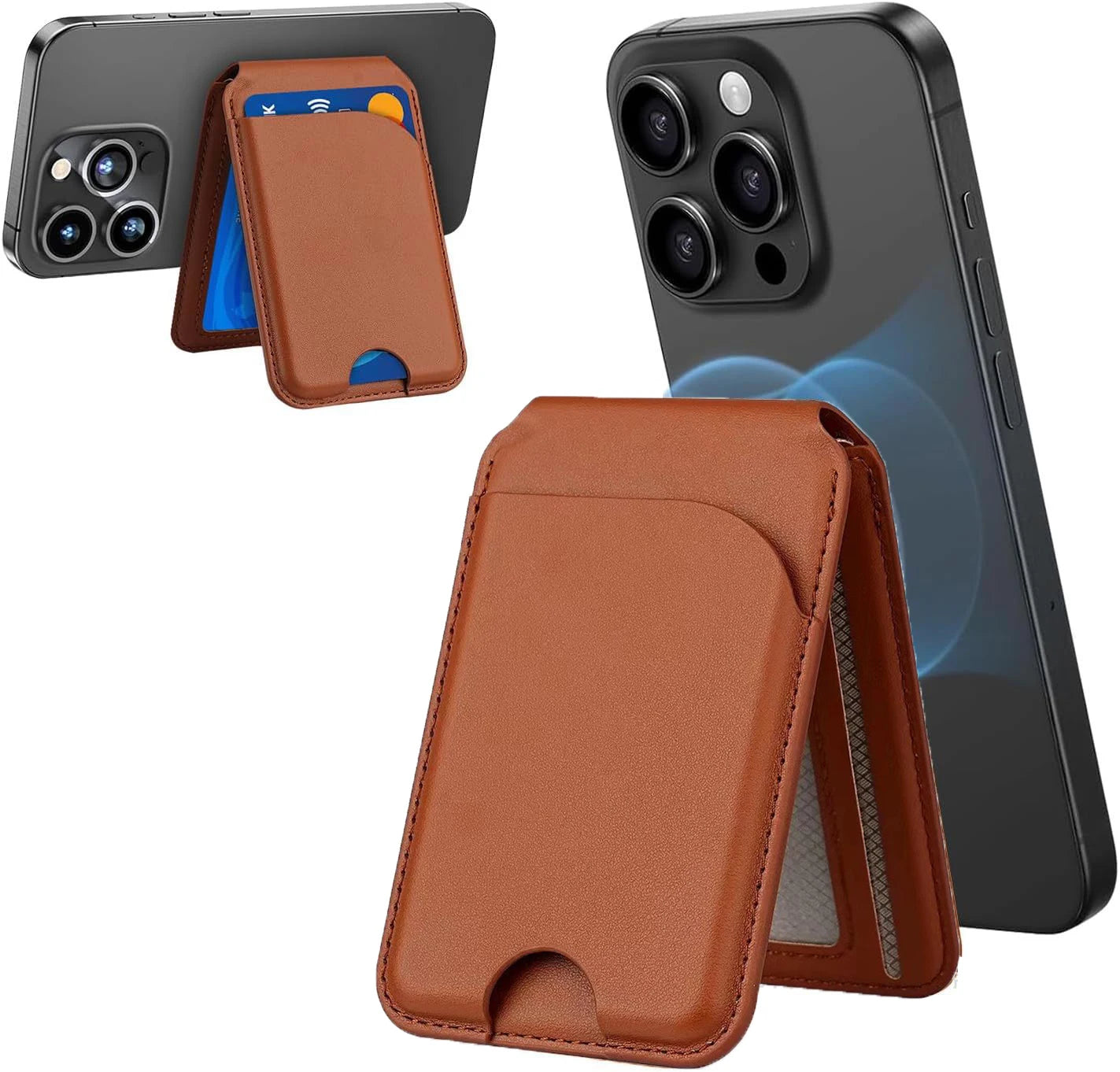 Minisopuru Magnetic Wallet & Phone Stand