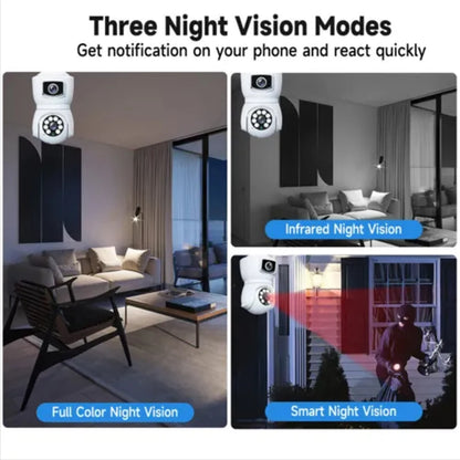 64GB 4K Dual-Lens WiFi Security Camera