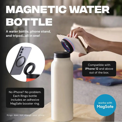 Magnetic Phone Holder Sports Water Bottle
