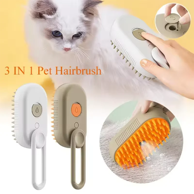 Pet Spray Massage & Grooming Brush