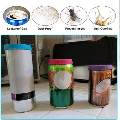 6-Pack Silicone Can Lids & Plugs