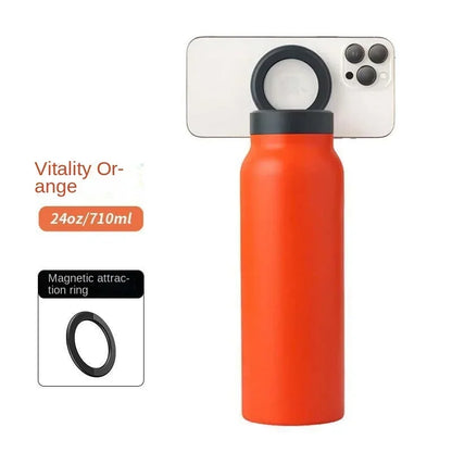 Magnetic Phone Holder Sports Water Bottle