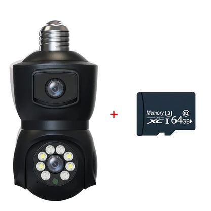 64GB 4K Dual-Lens WiFi Security Camera