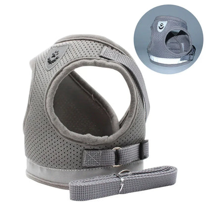Adjustable Reflective Cat & Dog Harness Set