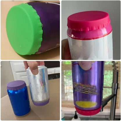 6-Pack Silicone Can Lids & Plugs