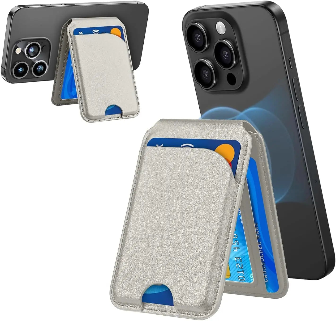Minisopuru Magnetic Wallet & Phone Stand