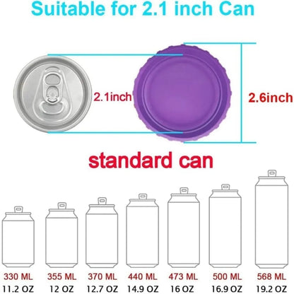 6-Pack Silicone Can Lids & Plugs