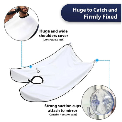 Beard Shaving Apron & Hair Catcher