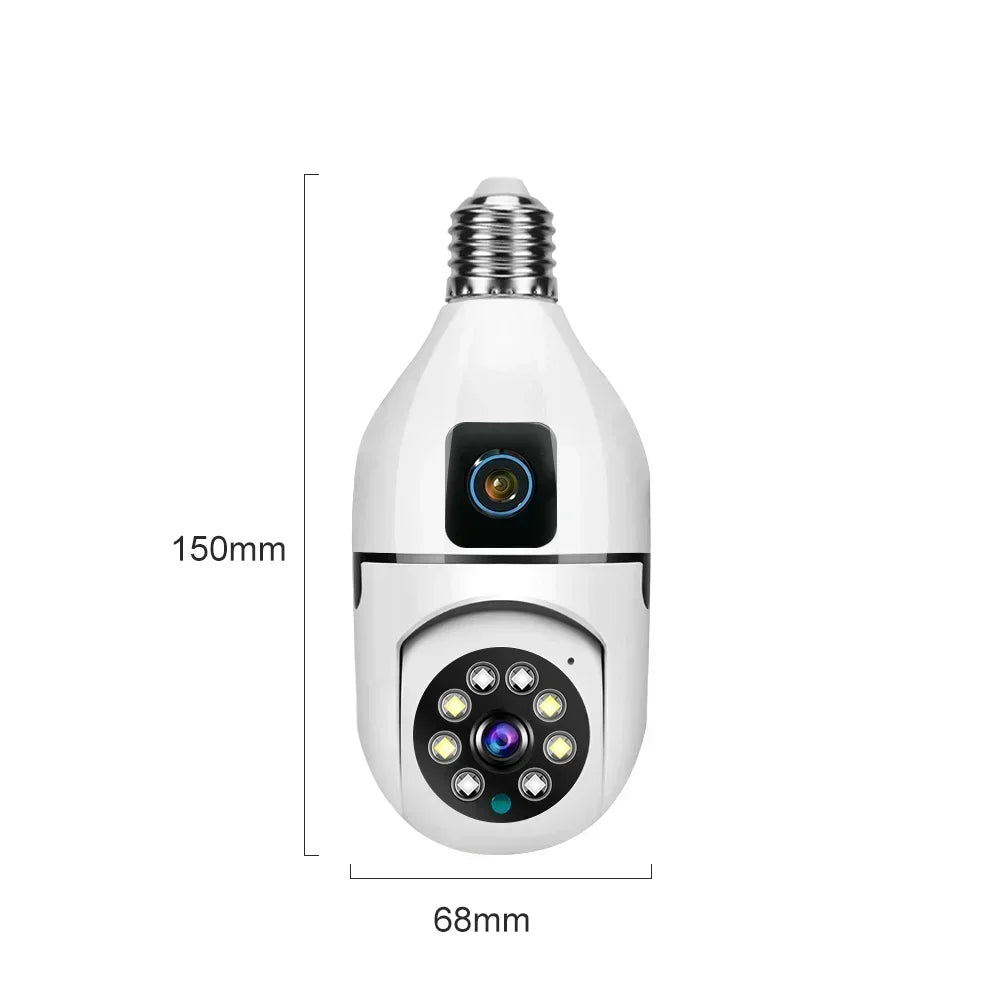 8MP E27 Bulb WiFi Security Camera