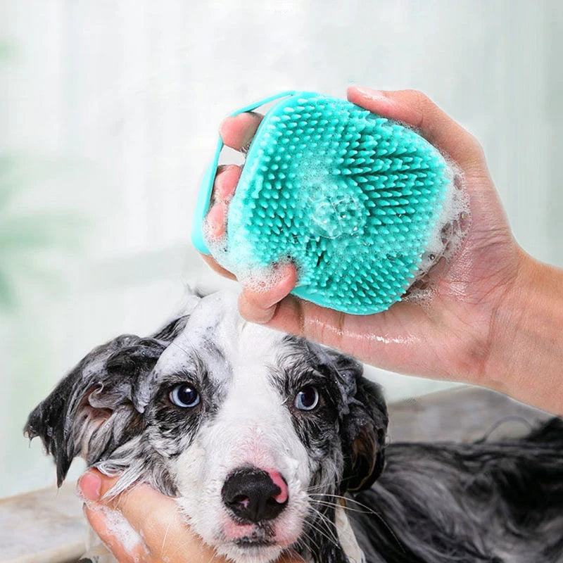 Pet Silicone Bath & Grooming Brush