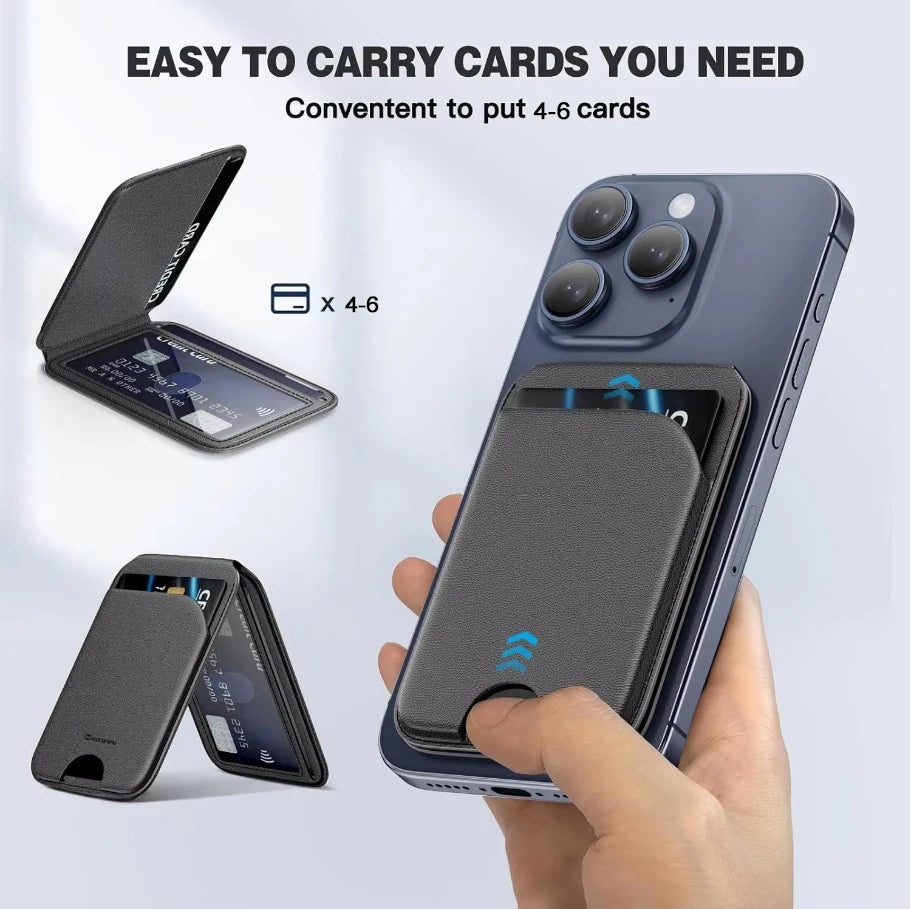 Minisopuru Magnetic Wallet & Phone Stand