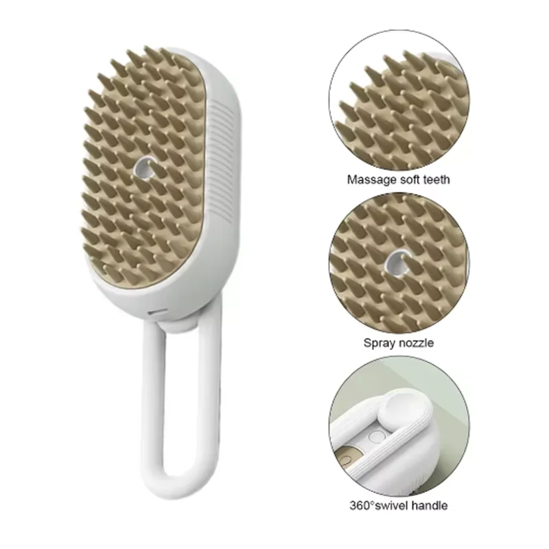 Pet Spray Massage & Grooming Brush