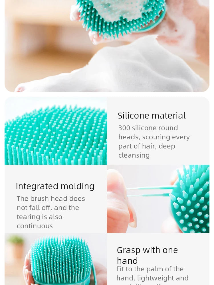 Pet Silicone Bath & Grooming Brush