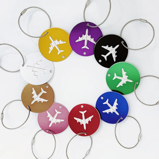 Aluminum Alloy Round Luggage Tag