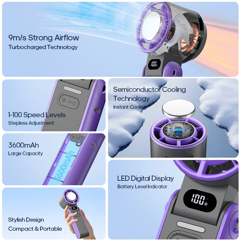 Portable Foldable Handheld Fan
