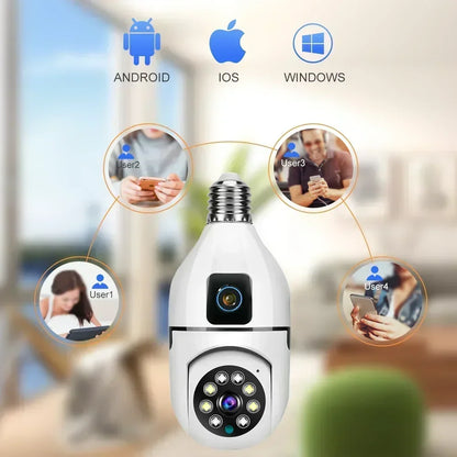 8MP E27 Bulb WiFi Security Camera