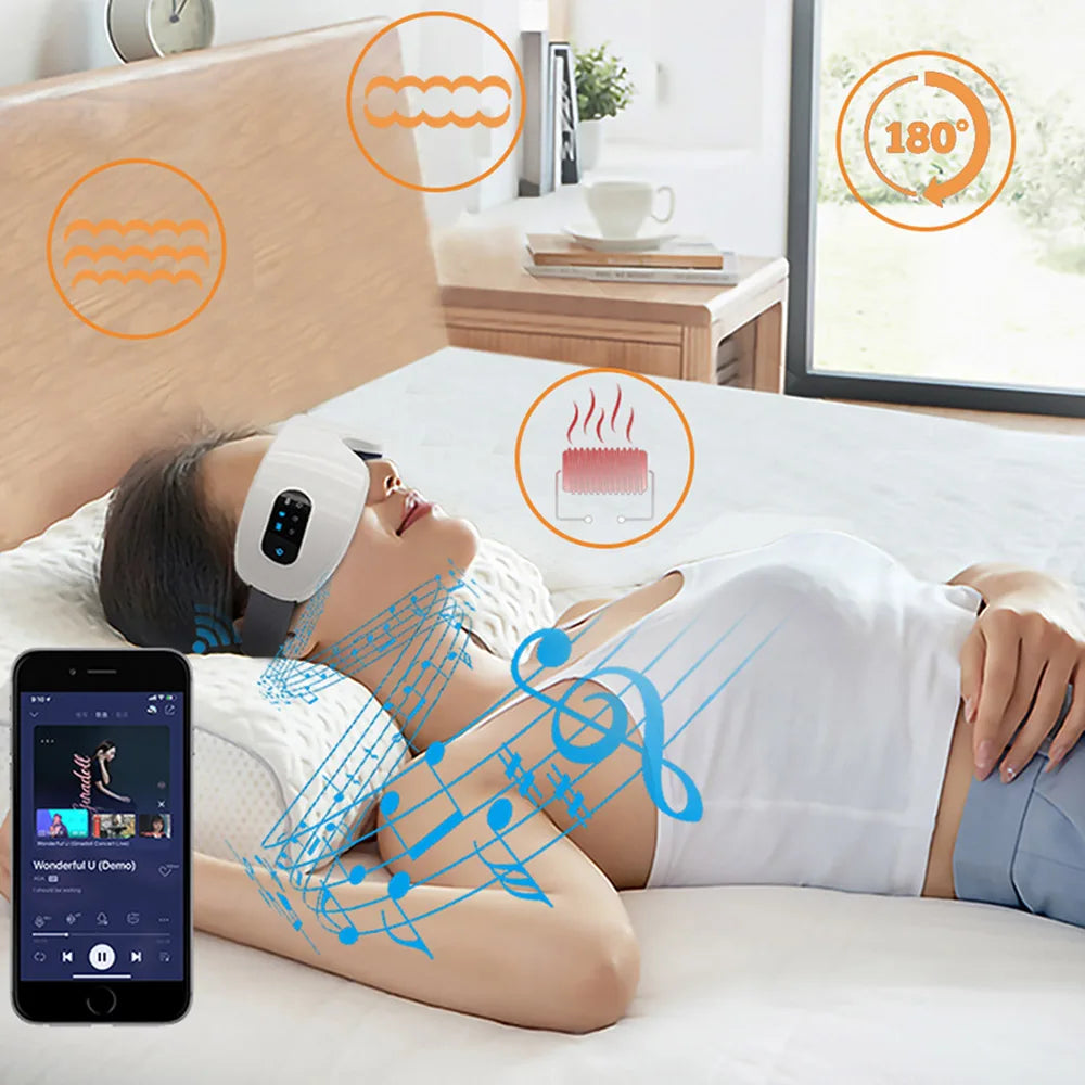 Electric Eye Massager with Heat & Music