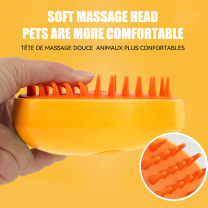3-in-1 Cat Steamy Grooming Brush