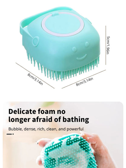 Pet Silicone Bath & Grooming Brush