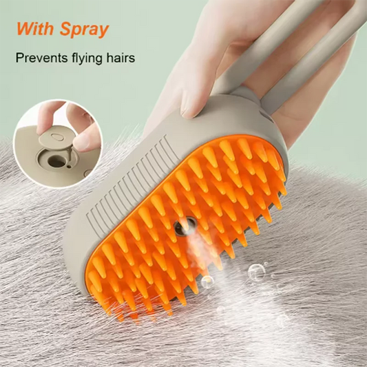 Pet Spray Massage & Grooming Brush